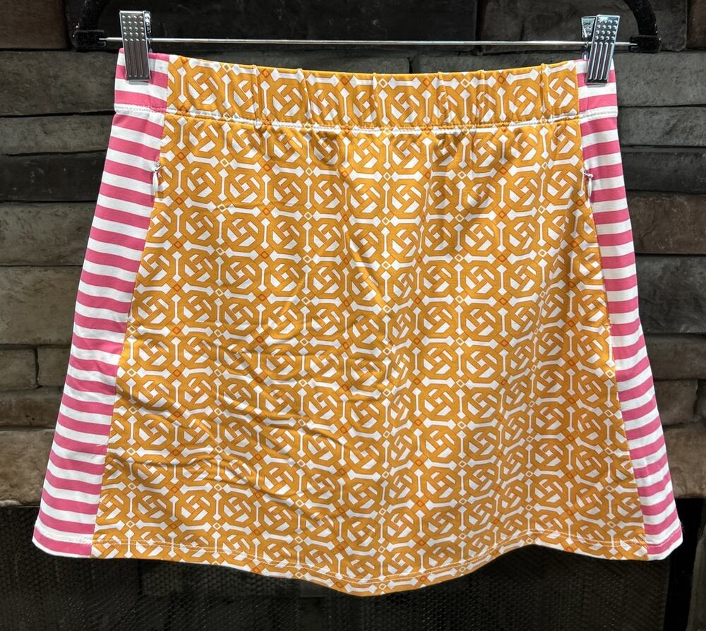 Women’s J.McLAUGHLIN Pink/Orange/White Skirt Skort Size S *D4